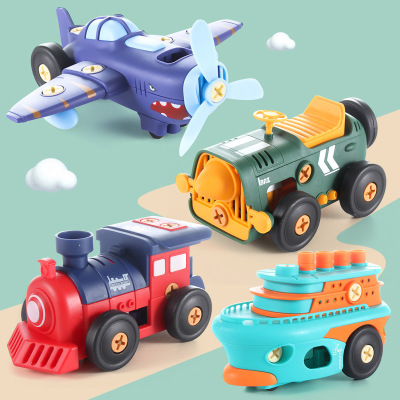 Wholesale Children's Boys' Educational Electric Assembled Toy Car Disassembly DIY Assembly Screw Disassembly Toy