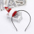 Rl517 Christmas Head Band + Barrettes Lambswool Sequin Cotton Filling Small Hat Headband + Barrettes Christmas Headdress