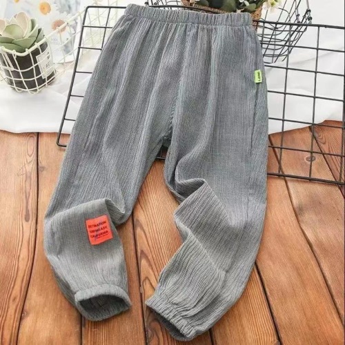 boy air conditioning pants children‘s casual anti-mosquito sports pants medium and large children‘s trousers western style