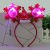 Rlf10 Christmas Spring Headband with Light Non-Woven Fabric SUNFLOWER Christmas Hat Luminous Headband Hair Accessories Yiwu Wholesale