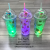 Y182 with Light Doll Ice Cup Creative Trending Ice Cup Large Capacity Summer Crushed Ice Cup Ice Cup Convenient Carrying Plastic Water Cup
