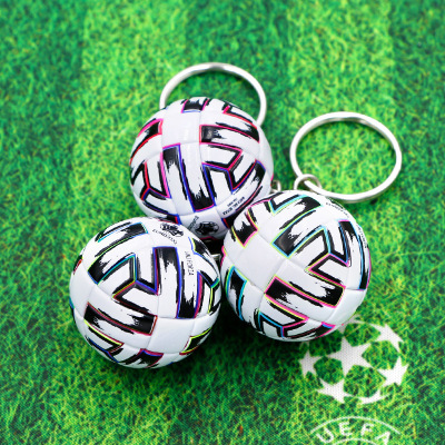 Football Key Ring Pendant Souvenir Fans Small Gift Bag Spherical Hanging Ornament Keychain School Activity Gift