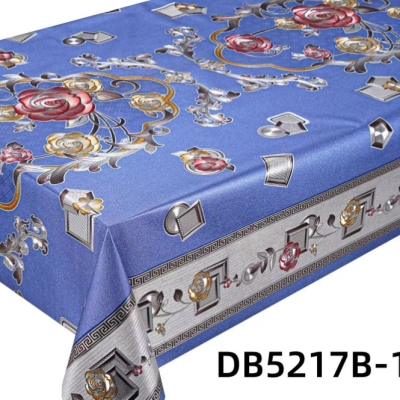 PVC Color Bronzing High-End Quality Tablecloth, New Tablecloth, Waterproof and Oil-Proof No-Clean Tablecloth