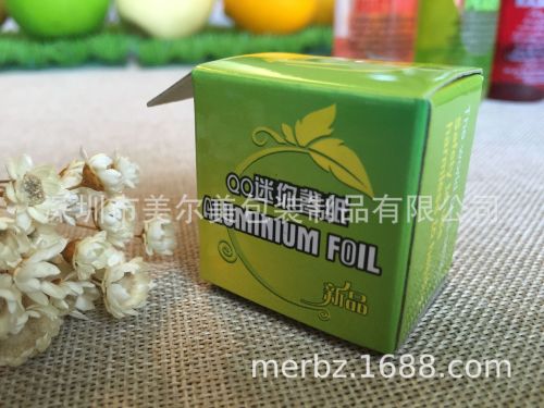 [wholesale] starry sky carton qq roll-shaped 9cm mini tin foil scroll （green）