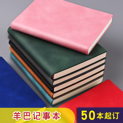 business notebook wholesale a6a5b5 sheepskin cover thickened core imitation leather notepad can be added make lo