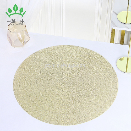 european-style pvc gilding placemat hollow out heat proof mat hotel disposable decorative pad coasters dining table cushion western-style placemat