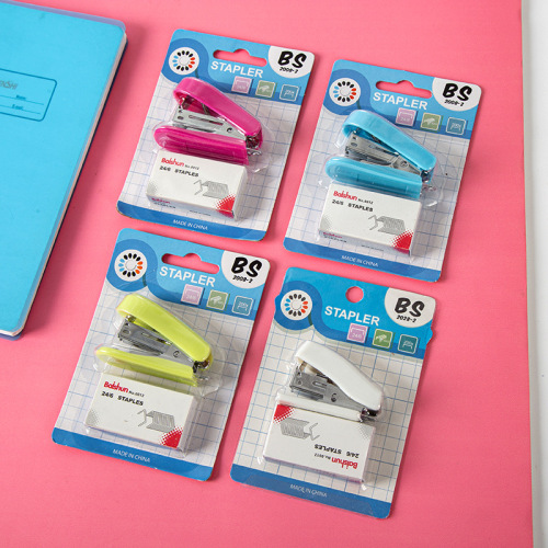 Mini Stapler Book Needle Set Office Stapler Primary School Student Cute Cartoon Stapler Office Supplies Wholesale