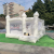 White Inflatable Trampoline Wedding Trampoline Castle Party Photography Props European and American Birthday Event Home Kids' Slide