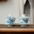 Hand Painted Blue and White Porcelain Gaiwan Large Household Tea Brewing Bowl Retro Porcelain Kung Fu Tea Set Gift Wholesale Delivery