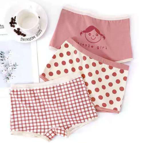 concave-convex boy cute cartoon double-layer cotton student underwear comfortable breathable simple boxer shorts baby pants