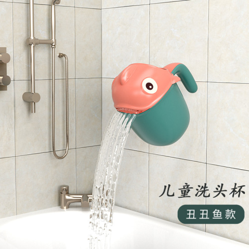 children‘s shampoo cup baby baby shower shampoo cup baby bath water scoop bath spoon ugly fish shampoo cup