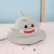 New Children's Shark Bucket Hat Baby Fisherman Hat Korean Style Popular Fashion Cap Men and Women All-Matching Baby Cartoon Hat