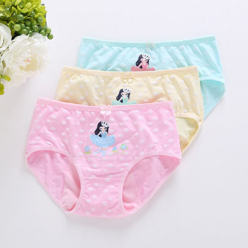 combed cotton girl‘s underwear girl‘s triangle physiological pants big aunt middle and big children middle school students menstrual period sanitary pants