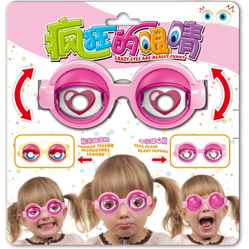children‘s prank crazy eye trick creative funny glasses toy funny blink trick toy wholesale