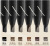 New Black Rose Flat Head Hard Core Line Drawing Eyebrow Pencil Sweat-Proof Not Smudge Line Drawing Pen Double-Headed Eyebrow Pencil with Brush