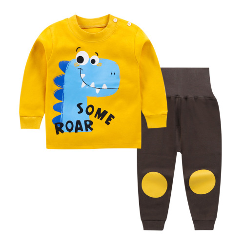 New Boys‘ Girls‘ Autumn Suit Children‘s Pure Cotton Long Johns Top & Bottom Underwear Set Homewear Baby Clothes