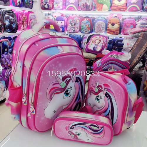 Schoolbag Backpack cartoon Bag Backpack 3D Bag Children Bag Student Bag Gift Bag Trolley Bag