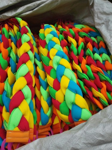 free shipping three series new coarse sand twist pull back towel braided long towel twist back towel bath towel running rivers and lakes