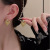 2022 New Oil Dripping Love Heart Earrings Women's Fashion Online Red Style French Retro Stud Earrings Sterling Silver Needle Korean Earrings