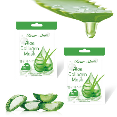 For Export Dear She Aloe Fresh Extract Mask Hydrating Moisturizing and Nourishing Skin Rejuvenation Mask AliExpress Foreign Trade