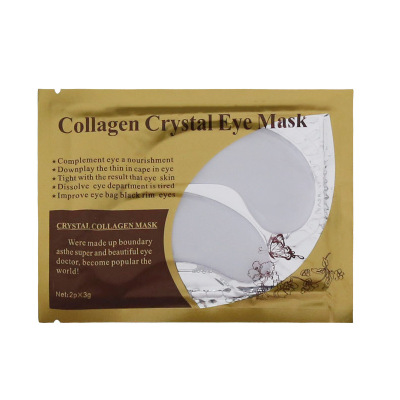 For Export Exclusive for Cross-Border 24K Gold Eye Mask Collagen Eye Stickers Crystal Eyes Mask Moisturizing