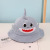 New Children's Shark Bucket Hat Baby Fisherman Hat Korean Style Popular Fashion Cap Men and Women All-Matching Baby Cartoon Hat