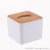 K10-7160 Bamboo Wood Primary Color round Shape Tissue Box Living Room Home Pumping Creative Storage Box Sanitary Paper Extraction Box