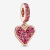 New Style Pink Pavé Pave Daisy String Ornament Pendant Oval Curved Gem Panjia Bracelet Accessories