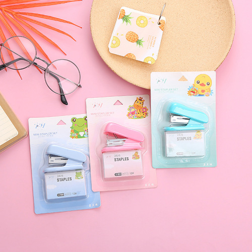 Stapler Kit Desktop Office Supplies Morandi Stapler Kit with Staple Remover Staples for Free Wholesale