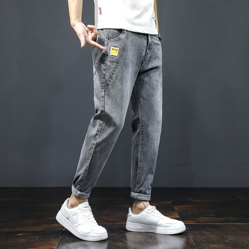 022 Spring New Men‘s Jeans Men‘s Korean-Style Harem Fashion Trend Youth Clothing Trousers Wholesale 