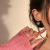 Korean Style Internet Celebrity Sweet Cool Style Pink Love Heart Earrings Women's Niche Design Fashion Ins Stud Earrings 925 Silver Pin Earrings