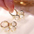 Tik Tok New Lily Opal Earrings Light Luxury Temperament High Quality Ear Clip Sterling Silver Needle Fashion Ear Jewelry