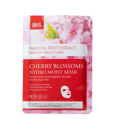 For Export Cherry Blossom Pink Silk Mask Moisturizing Hydrating Soothing Repair Brightening Skin Color AliExpress Cross-Border