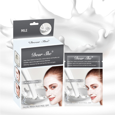 For Export Dear She Milk Blackhead Acne Mask Pore Cleansing Nose Mask Blackhead Suction Tearing Mask