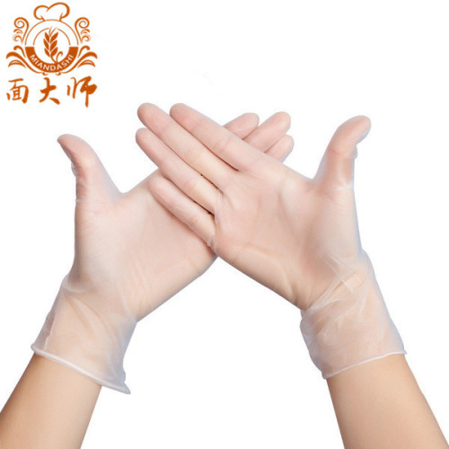 Disposable PVC Gloves 100 PCs Boxed Powder-Free Food Protective Gloves Baking Kitchen Beauty Salon Gloves