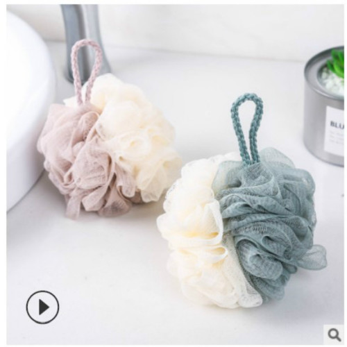 two-color foaming rich bath ball color matching large bath flower bath ball shower net ball adult bath products color matching