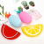 Popular Silicone Hanging Pineapple Pencil Case Coin Purse Factory Direct Sales Waterproof Fruit Three-Dimensional Zipper Coin Wallet