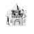 Panjiadora Hollow Love Castle Crown Purse Elephant More than Earth Instrument Alloy DIY Accessories Beaded
