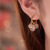 Tik Tok New Lily Opal Earrings Light Luxury Temperament High Quality Ear Clip Sterling Silver Needle Fashion Ear Jewelry