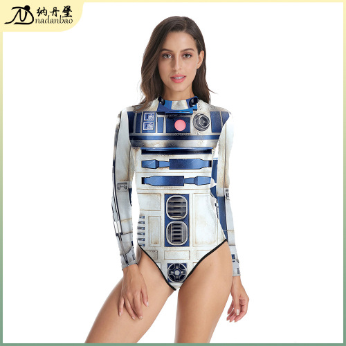 aliexpress hot sale swimsuit wholesale star wars printed beach play bikini one-piece delivery b120-013