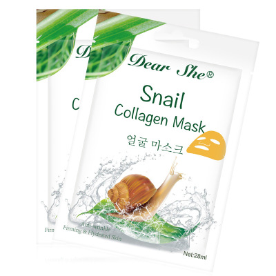 for Export All English Style Dear She Snail Mask Moisturizing Mask Foreign Trade Live Broadcast Manufacturers