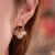 Tik Tok New Lily Opal Earrings Light Luxury Temperament High Quality Ear Clip Sterling Silver Needle Fashion Ear Jewelry