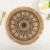 INS Style Simple Handmade Woven Jute Placemat Vintage Restaurant Cotton Linen Decorative Pad Shooting Props Vase Mat