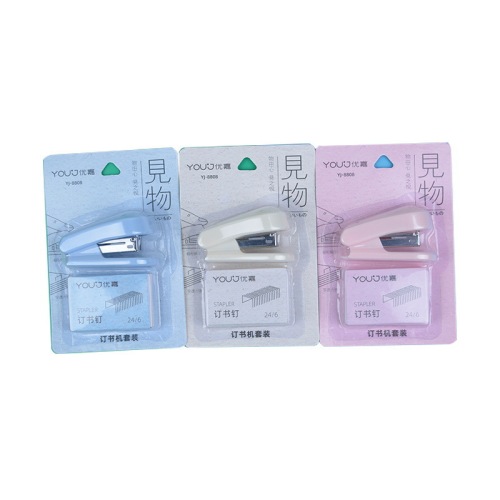 mini stapler 24/6 labor-saving binding machine 12 stapler small cute cartoon student binding machine