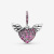 Panjia New Bright Heart-Shaped Zircon Wings Gem Spherical Pendant Handmade DIY Ornament Accessories