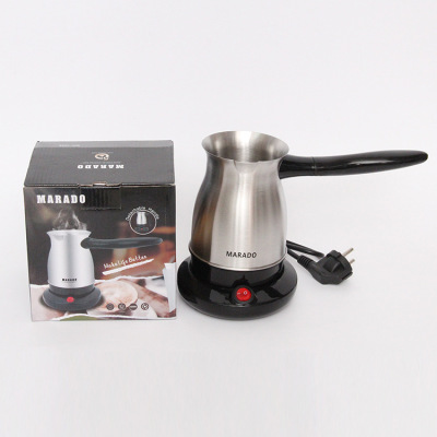 Stainless Steel Electric Coffee Pot 0.6L Small Capacity Electric Coffee Pot Portable Coffee Percolator