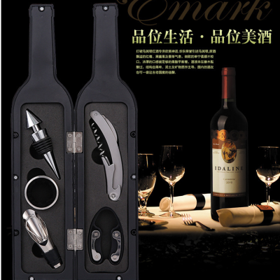 New Wine Bottle Opener Kit Five-Piece Set Wine Opener Creative Wine Bottle Shape Wine Opener Wine Decanter Factory Price