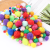 Colorful High Elastic Fur Ball Kindergarten DIY Handmade Pompons Children's Toys Accessories