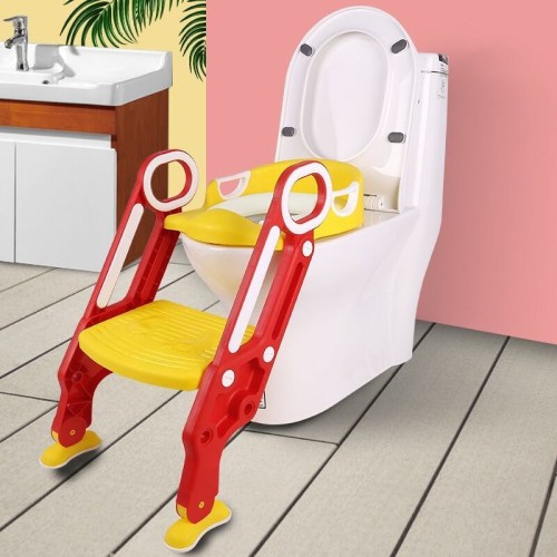 children‘s toilet ladder male and female baby child toilet toilet rack baby seat washer foldable stair type
