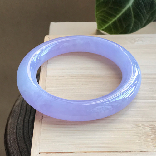 mine timber a goods jade round bar bracelet ice violet full of purple background rich pink purple fat stripes